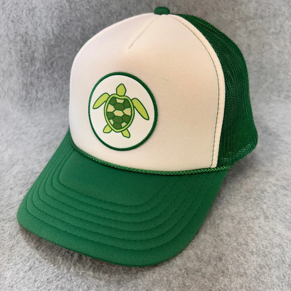 Sea Turtle Patch Mens Green OTTO Trucker Hat Mesh Snapback OSFM